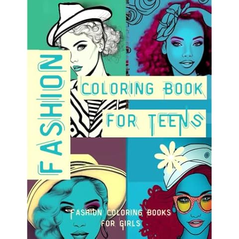 Fashion Coloring Book for Teens: Fashion Coloring Books for Girls Cover