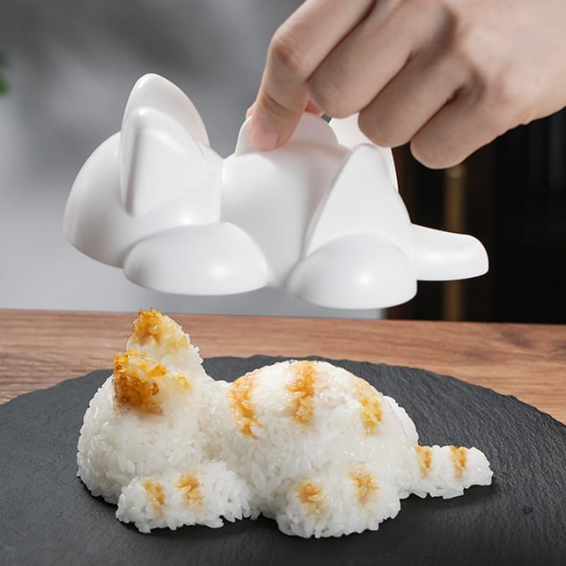 1 Piece DIY Rice Ball Sushi Molds Cute Cartoon Cat Mold Rice Mashed Potato Pumpkin Mash Baking Supplies Bento Making Kitchen Accessories