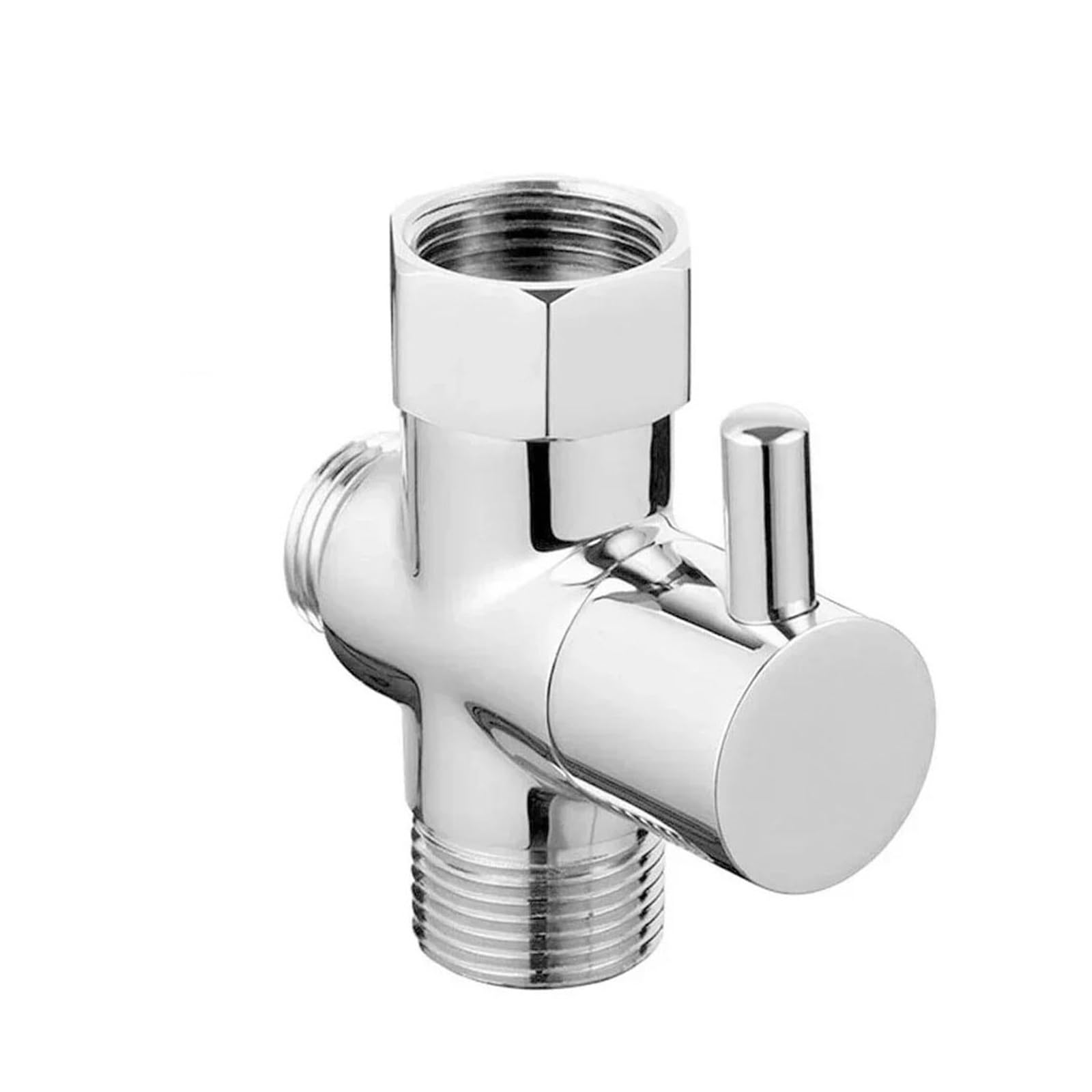 Bngdfdgh A 3 Way Switch Faucet G1/2Inch Valve Dapter Shower Diverter Tap Connector Splitter Bathroom Ccessories