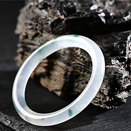 YQJY NatüRliche Jade Armband Quarzit Jade Armband,Feines Jade-Armband,Lady Schmuck,Echte Natürliche Jade der Klasse A,56-58mm Cover