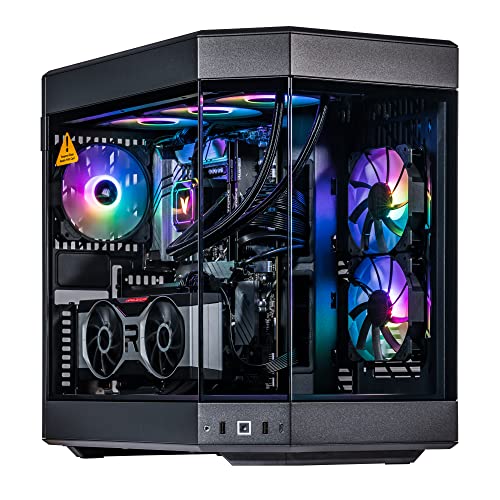 Image of Velztorm Black Praetix Custom Built Y60 Gaming Desktop PC (Radeon RX 7900 XT 20GB (Beats 4080), Liquid Cooled Intel i9-14900K, 64GB DDR5, 8TB PCIe SSD, 1000W PSU, WiFi 6E, Win 11 Home)