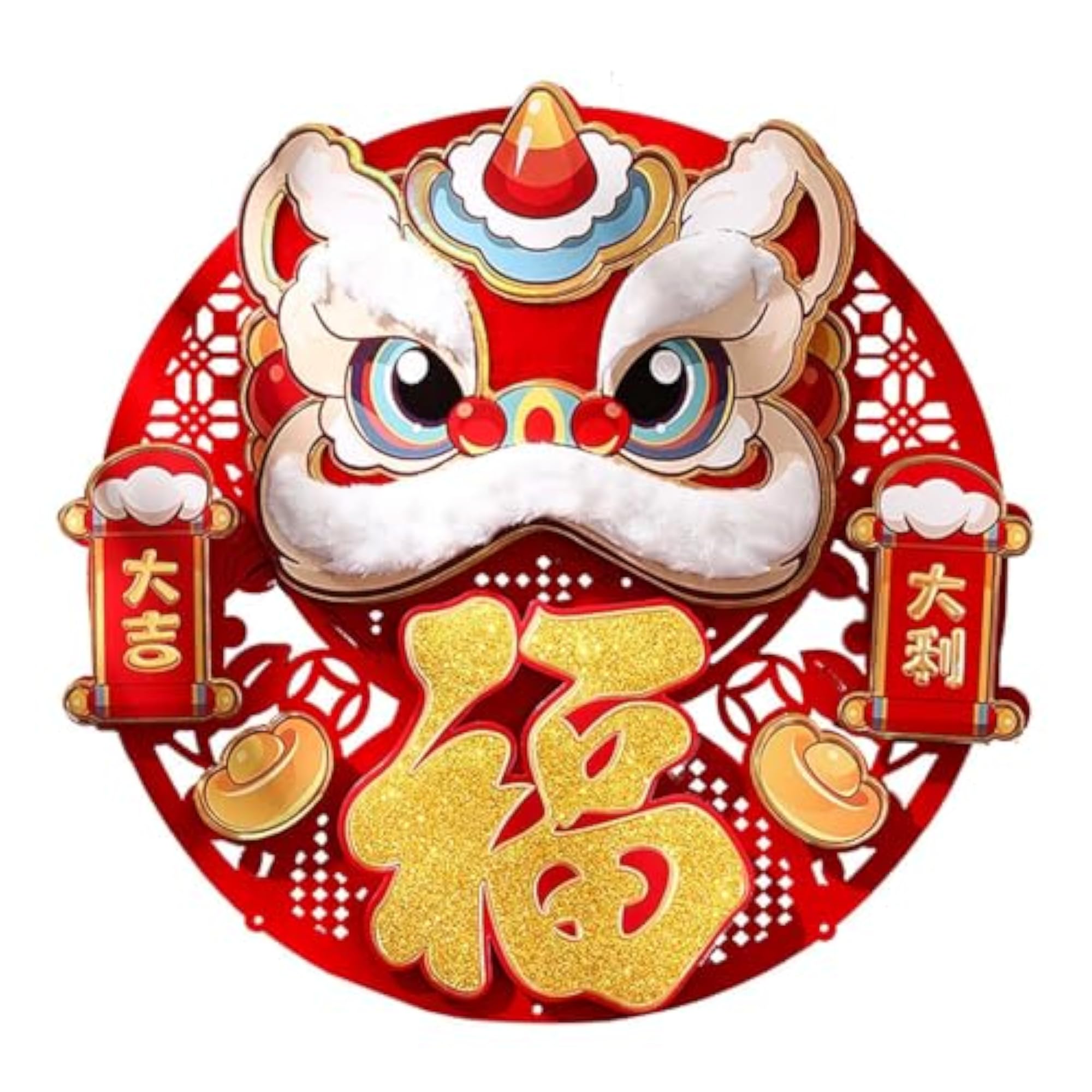 Chinese New Year Door Sticker Wall Mural