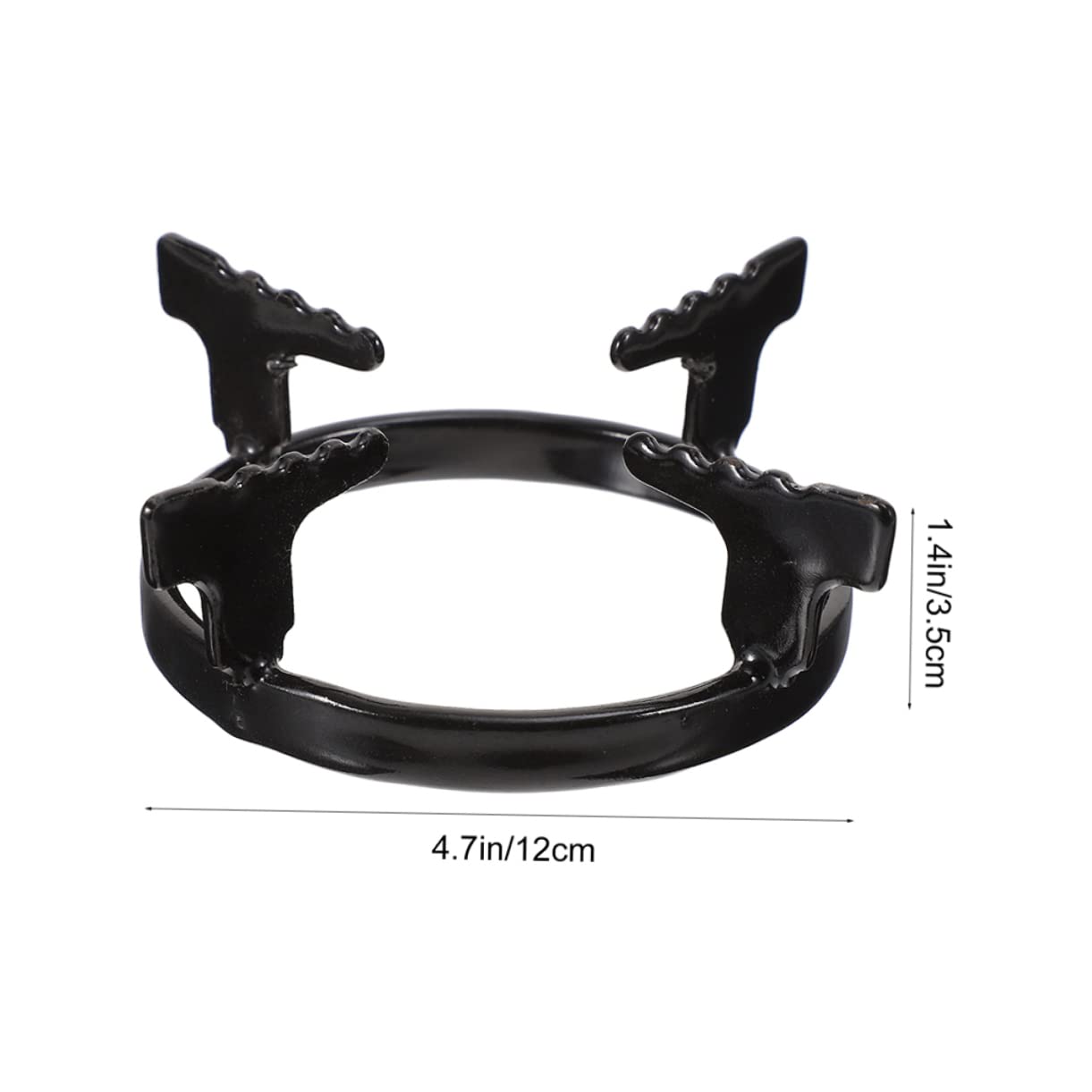 jojofuny Soporte Fácil, Cafetera Gas y Hierro Estufa Negro de para Piezas de Multifuncional de Retirar Paquete de 2 Adecuado para Cocina y Escritorio
