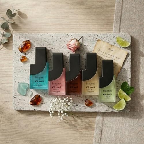 Image of Ossa Magnet Discovery Set Eau De Parfum For Men & Women, 5 x 15ML (75ML) | Aqua, Fresh, Original, Oud, Floral Premium Fragrance Gift Set | Long Lasting Perfume Gift Set for All Occasion & Daily Use