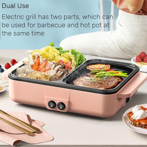 Topyond 1200W Hot Pot Elektrisch und BBQ Grill, Elektrische HotPot – Bild 2