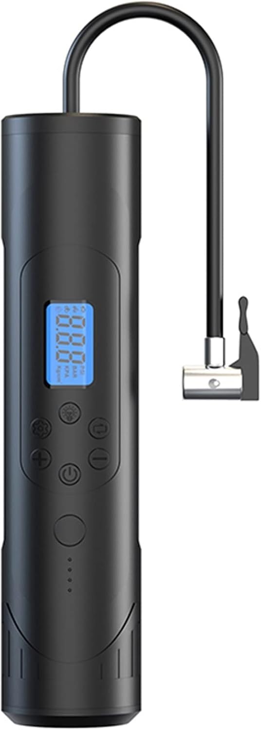 wrtgerht Mini Bomba pequeña Neumático de compresor de Aire portátil inflador Mini Bomba de Aire de Aire Recargable de automóviles inalámbricas Bomba de Aire eléctrico 15 0PSI 12V for Bola de bi