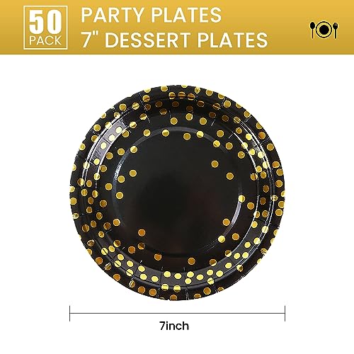 AHPYEUHK Piatti Carta 50 Pezzi Stoviglie per Feste...