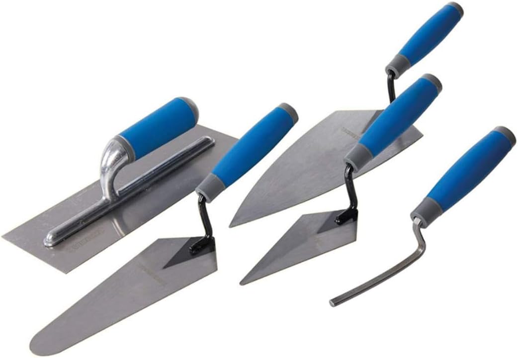Silverline Soft-Grip Trade Trowel Set 5pce (395016)
