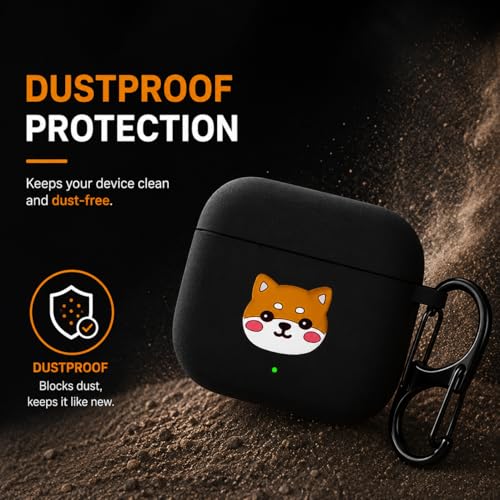 Image of Anvique Silicone Case for OnePlus Buds 4 Pro,Shockproof Protective Cover, Scratch Resistant, Lightweight, Precise Fit with Charging Access (ShibaDog)