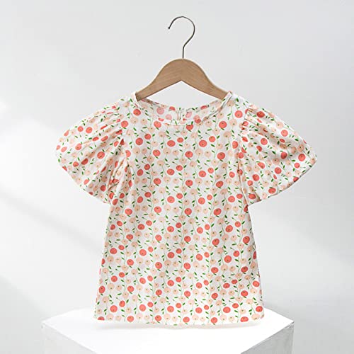 Toddler Baby Girls Blouse Short Sleeve Shirts Summer Cute Floral Shirts Tops Tee Clothes2