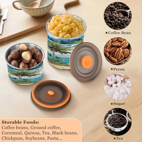 Contenedor Hermético para Café Acero Inoxidable 900ml miniatura 5