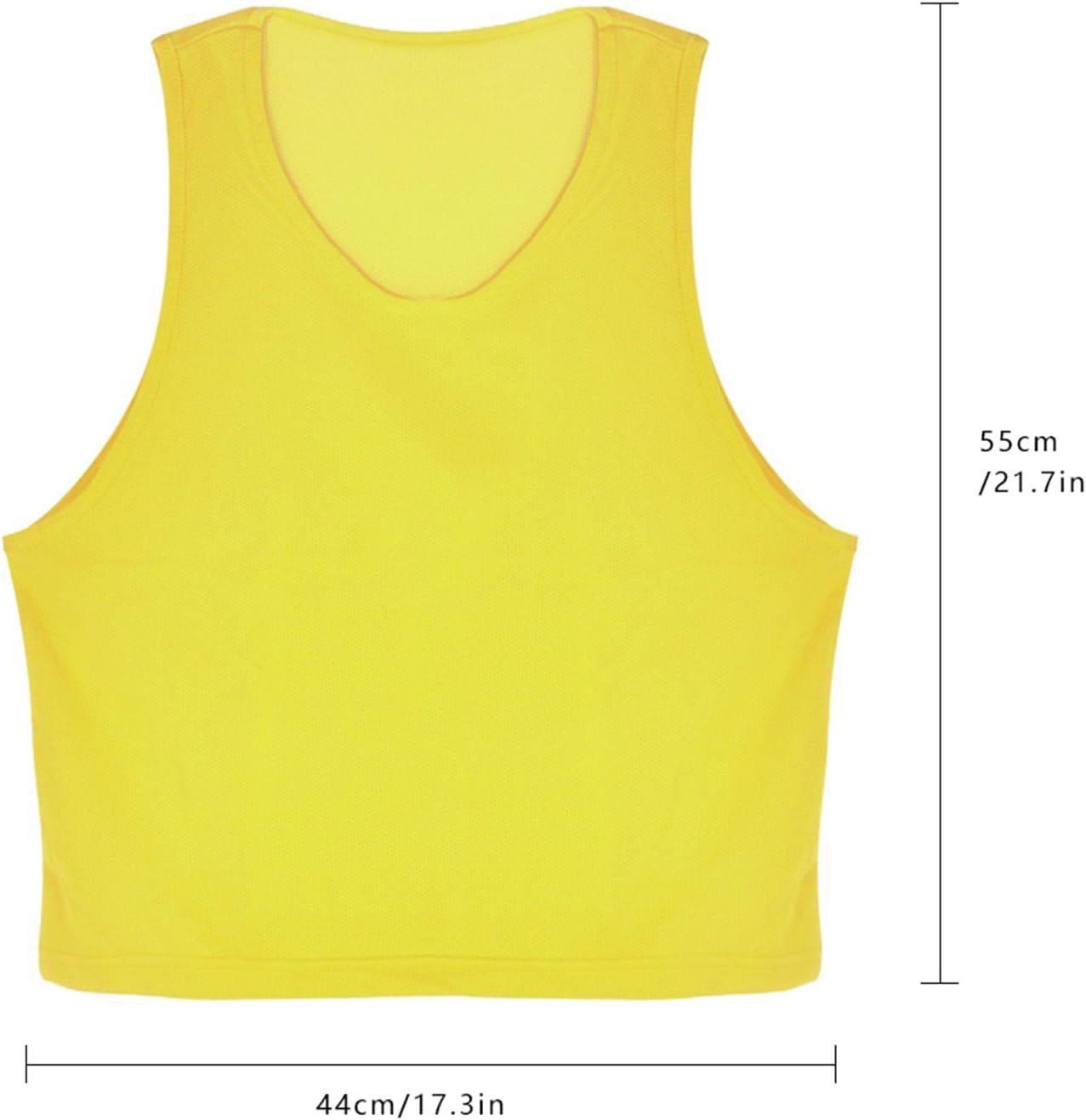 Semme 12Pcs Kids Football Training Vests Breathable Polyester Mesh Jerseys for Soccer Basketball Volleyball Loose Fit for Kids Aged 115 145cm Quick Drying Set