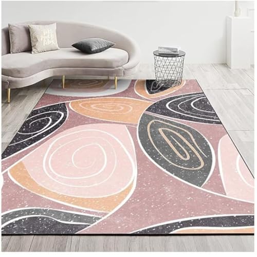 Tapis bébé grande taille rose pour chambre d'enfant douce - 2