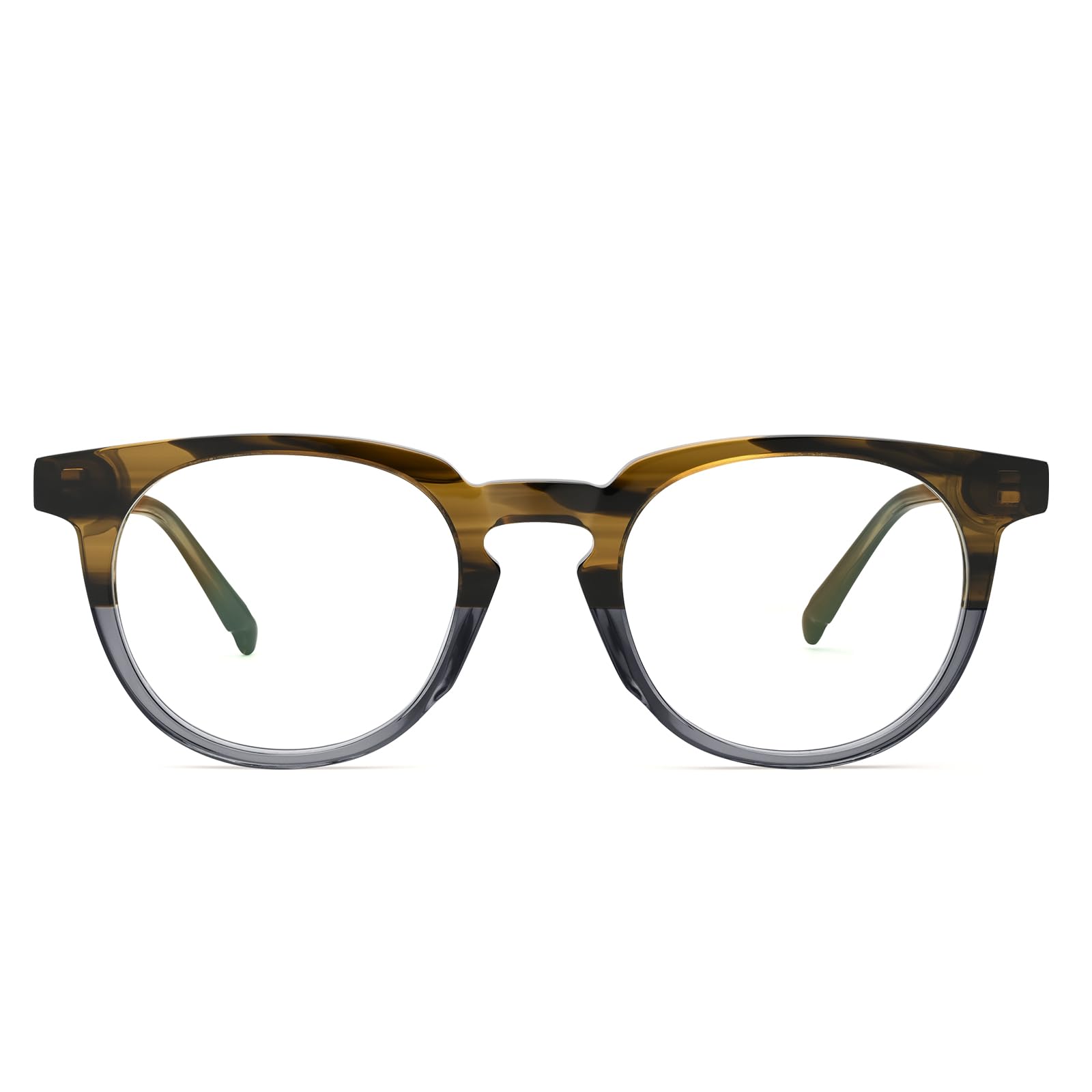 Dollger Occhiali anti-riflesso per computer con lenti AC, rotondi, alla moda, retrò, unisex