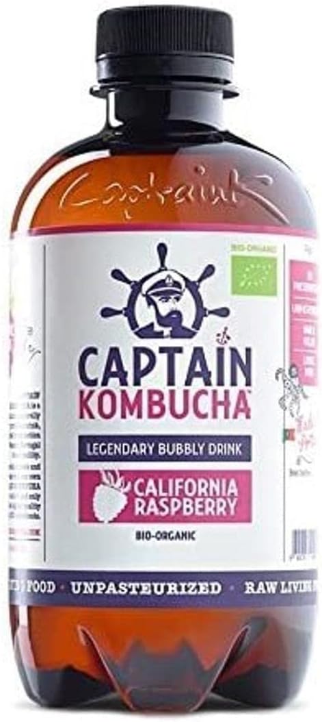 Captain Kombucha California Raspberry Bio-Organic 400ml (Pack of 8)
