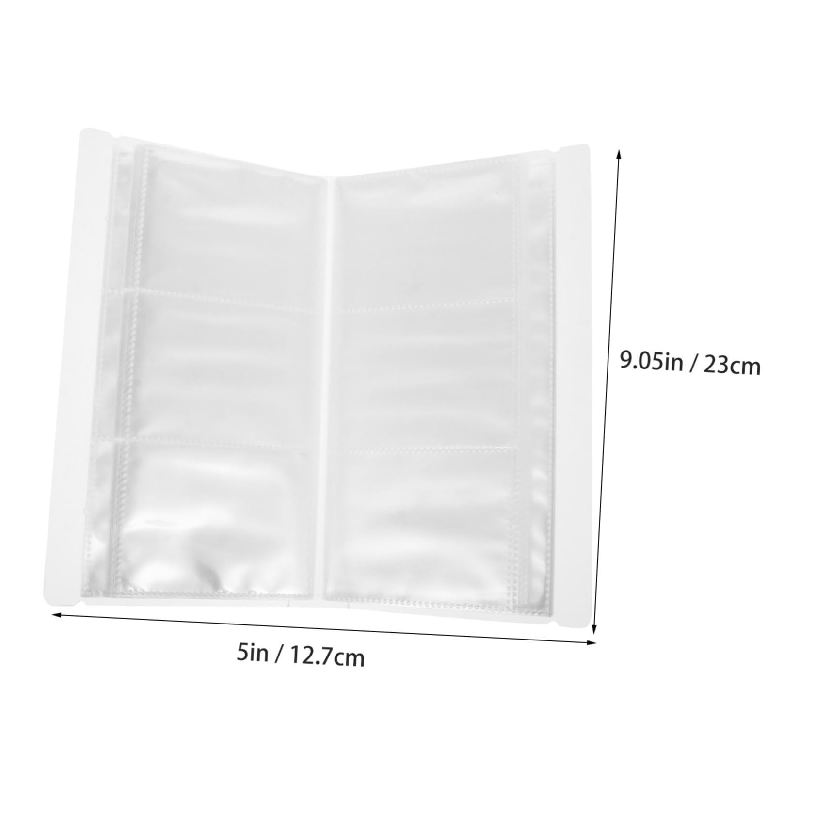 MUCKLILY 1Pc Transparent Postcard Storage Album for Airline Tickets Concert Tickets Trading Cards Material Smooth Touch Great Perspective Effect Fans