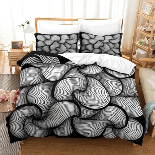 Housses de couettes 3D microfibre de qualité supérieure 200x200cm