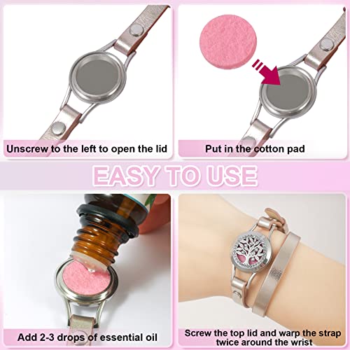 Gifts Set for Women Aromatherapy Essential Oil Diffuser Bracelet, Unique Birthday Gift Ideas for Mom, Best Friend, Sister, Anniversary & Valentine's Day Gifts for Wife, Girlfriend - Image 5