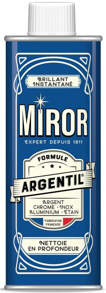 MIROR Argentil - Nettoyant Inox, Argent, Chrome, Etain brillant, Nickel, Aluminium Et Acier - Nettoie & Fait Briller - Efficace Pour Argent Et Métal - Anti-​oxydant - Fabriqué En France - Facon 250m