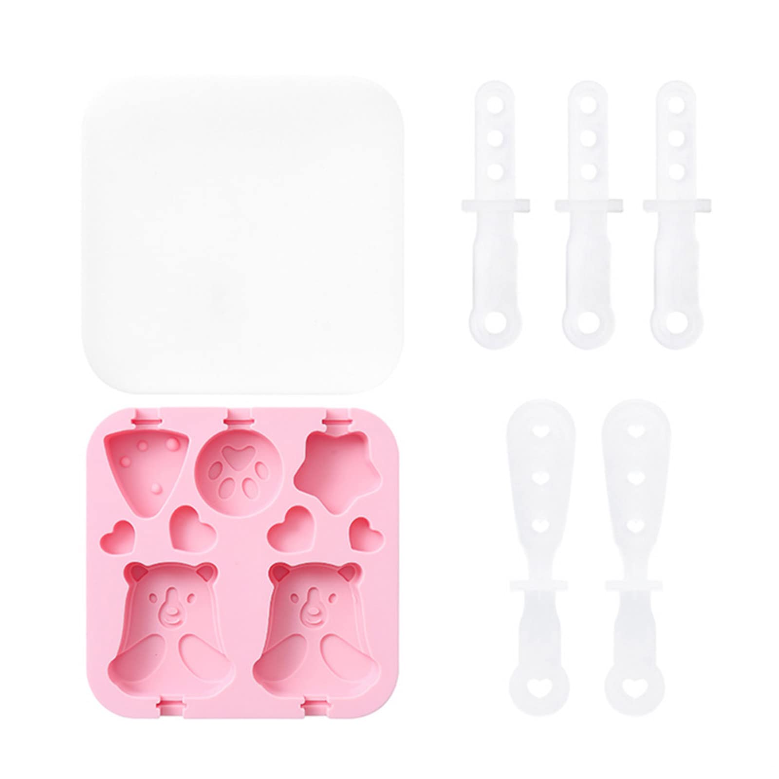 Silicone Ice for Pop Food Grade Ice Lolly Molds with Lid Cream for Pop Sicle Maker for Froz Chocolate Lollipop Mold Candy Lollipop Molds