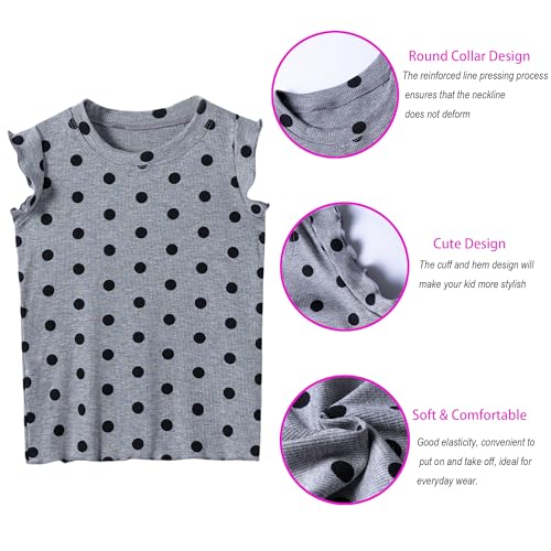 3-Pack Girls Dance & Gymnastics Tank Tops with Buckle Trim Everyday Casual & Versatile Wear for 4-10Y3