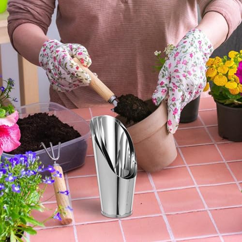 Set de 3 cucharas para suelo de acero inoxidable para jardín miniatura 5