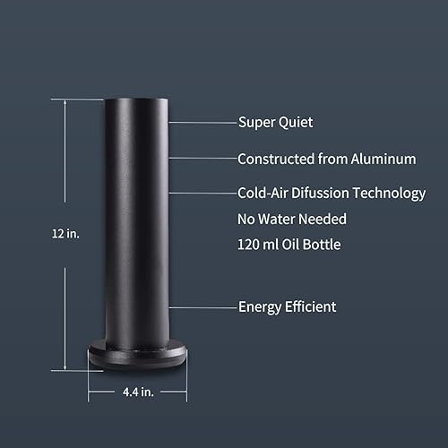 Miniatura 4 de Difusor de aceite esencial Bluetooth para aceites de aromaterapia, difusor de fragancia sin agua, máquina de aire de difusión de aire frío para el