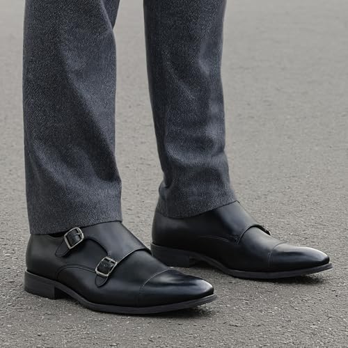 Image of Jousen Dress Shoes for Men Monk Strap Loafers for Men