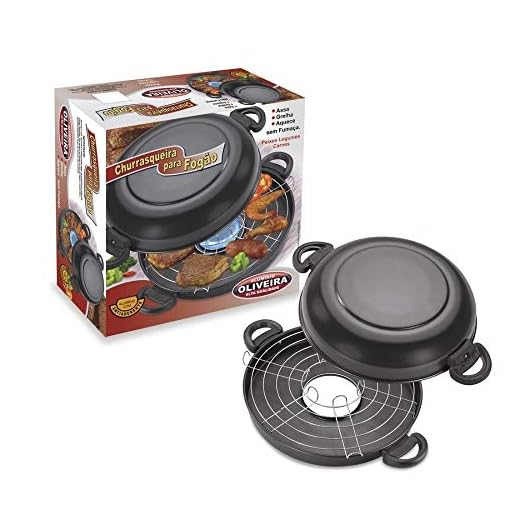 Churrasqueira Para Fogão Antiaderente N°30 Na Caixa Aluminio Oliveira Churrasqueira Para Fogão Antiaderente N°30 Na Caixa Preto No Voltagev