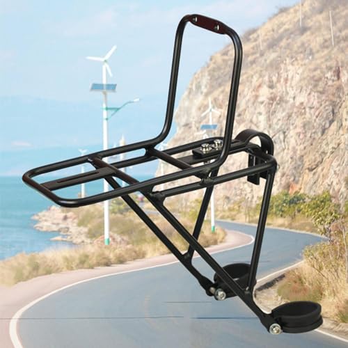 Fahrrad Frontträger - Fahrradkorb Vorne Aus Aluminiumlegierung | Frontträger Lastfahrradträger | Vorne Federgabel Gepäckträger Für Fahrrad Vorne | for Mountainbikes, Rennräder, Falträder