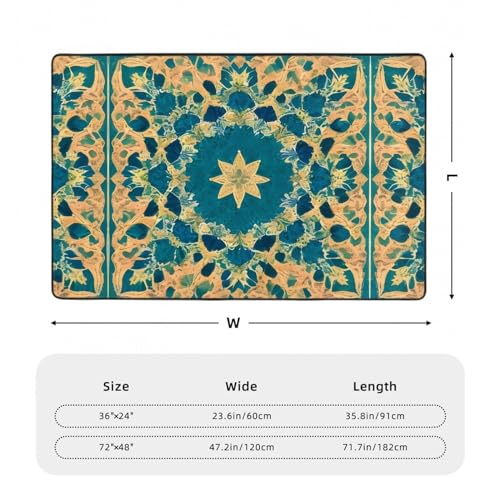 Tapis de sol en flanelle anti sol mouillé : velours fin absorbant 91cm - 4