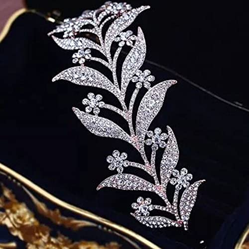 Adornos para el cabello para mujer estilo tiaras coreanas de diamantes de imitación 6