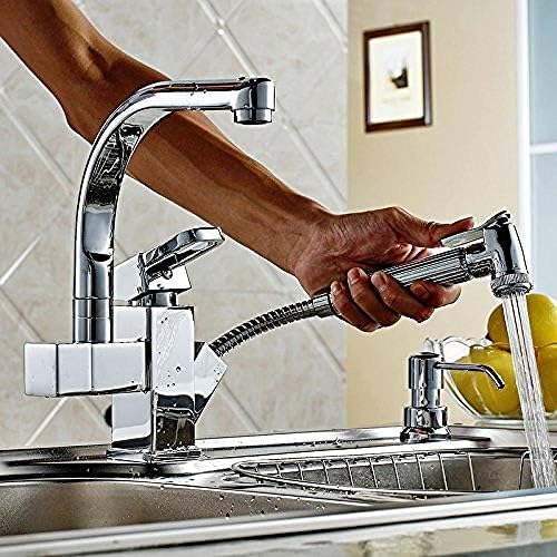 Kitchen Taps Kitchen Tap Faucet Brass Double Spout 360 Degrees & Pull Out Kitchen Tap. Kitchen Tap Sink Mixer