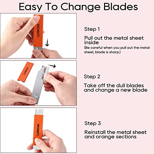 Rexbeti 12 Pack Box Cutter, Retractable Cardboard Cutter, Handy Box Opener, Single Edge Razor Blade Box Cutter Set For Packages Papers And Boxes, All Metal Body Utility Knife #TOP5