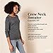 Amazon Essentials Women's Long-Sleeve Lightweight Crewneck Sweater (Available in Plus Size), Camel Cheetah, Medium