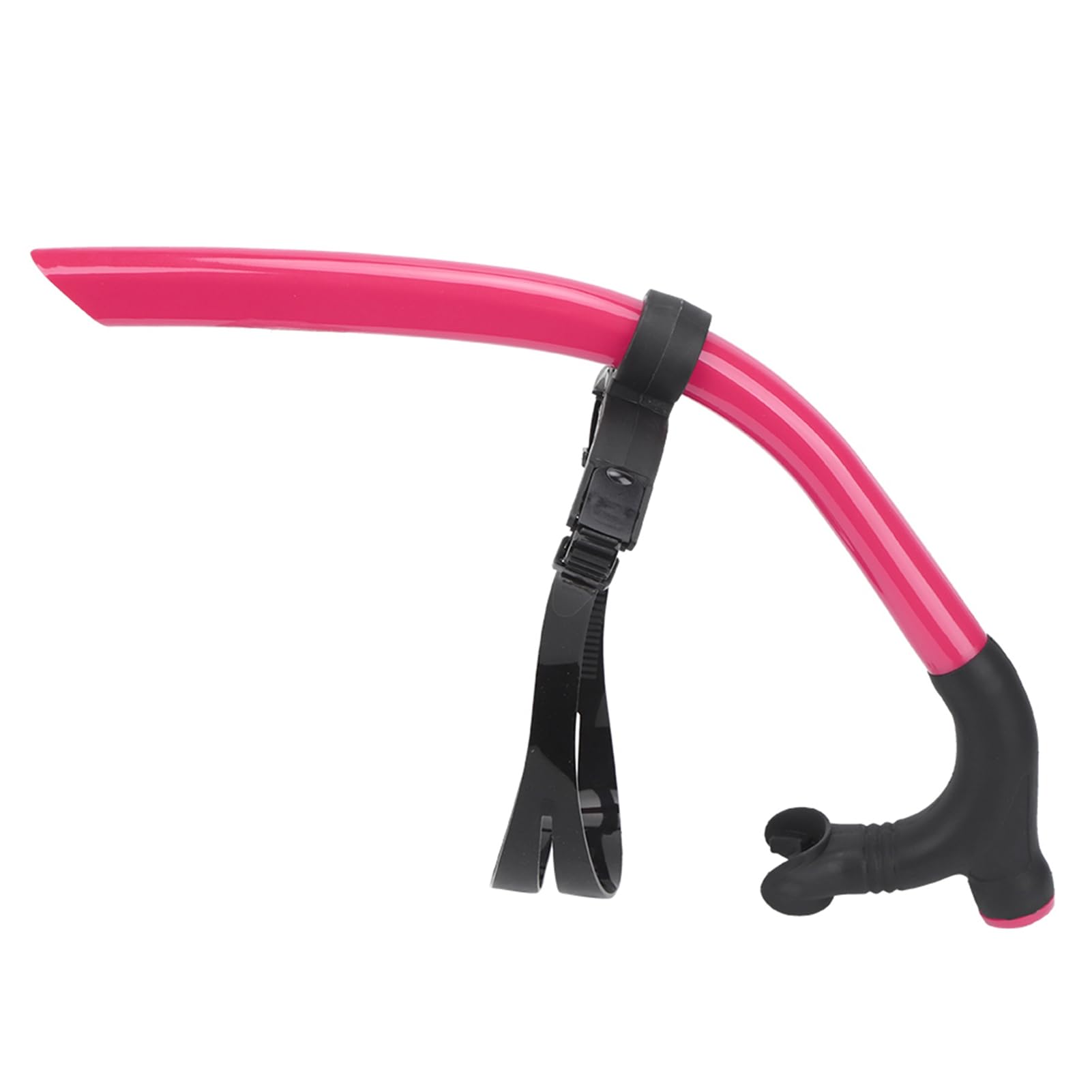 ZAWELIYO Snorkel Breathing Tube with Adjustable Buckle, Detachable Design, Diving Tube for Easy Cleaning, for Swimming Diving Training (Pink)