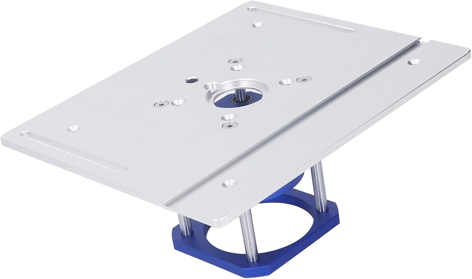 Aluminum Router Table Insert Plate with Flip Board & Handle Compatible 64 65mm Trimming Routers,Includes Wrench, 0 54mm