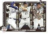 2025 Topps #86 Manny Machado/Shohei Ohtani/Willy Adames Los Angeles Dodgers/Milwaukee Brewers/San Diego Padres MLB Series 1 Baseball Base Trading Car