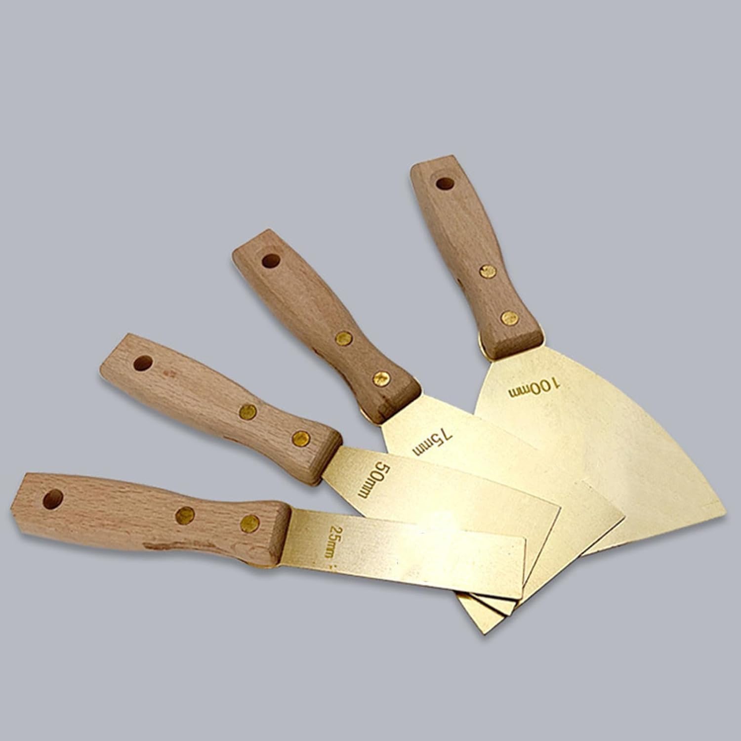 Espátula De Latón, Espátulas Masilla, Espátulas De Pintor Y Cuchillo De Masilla para Placas De Yeso, Reparación De Paredes, Juntas, Bricolaje, Cuchillo De Masilla