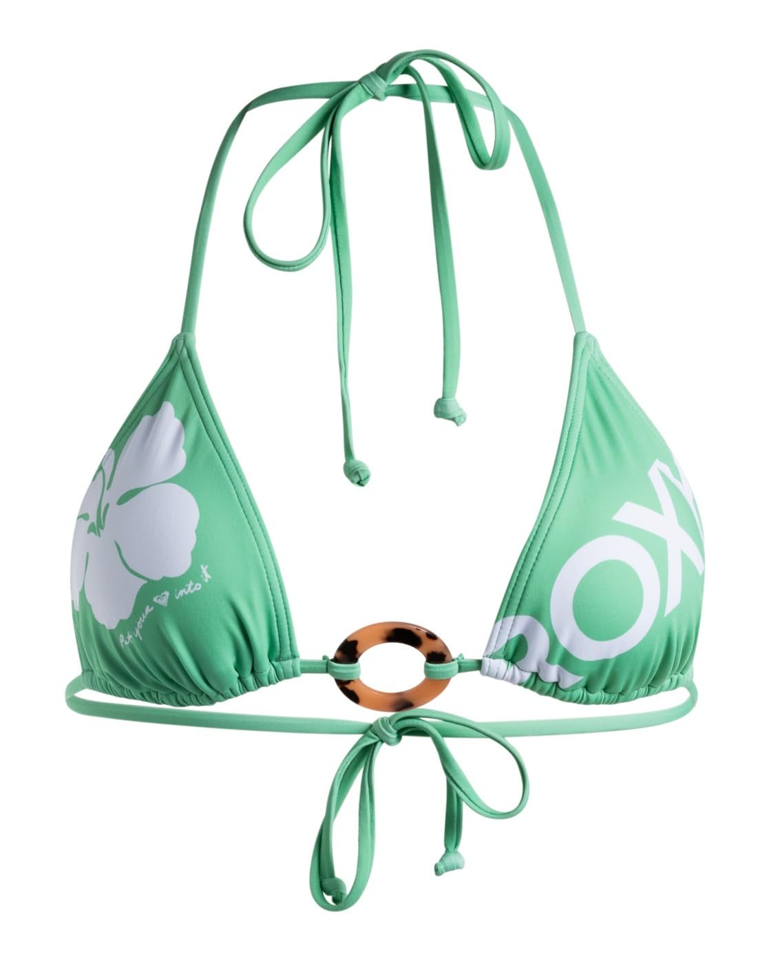 Roxy OG ROXY - Tiki Tri Bikini Top for Women - Tiki Tri Bikini Top - Women - Green