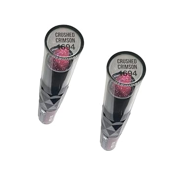 Hard Candy Pack of 2 Glitteratzi Crystal Lip Duo, Crushed Crimson 1694