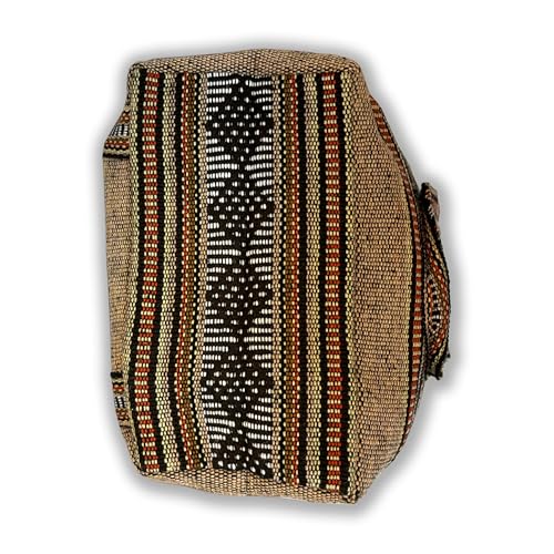 Handmade Mexican Backpack, Day Bag, Travel Bag, Utility, Laptop, Semi-Large, Brown4