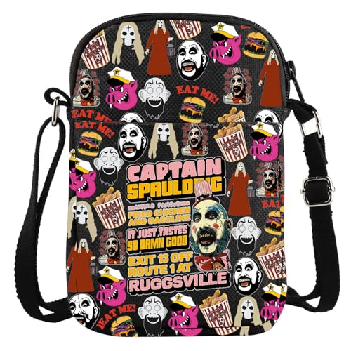WZMPA Captain Spaulding Crossbody Bag Terror Movie Gift Suspense Film Shoulder Bag Captain Spaulding Merchandise (EAT ME)