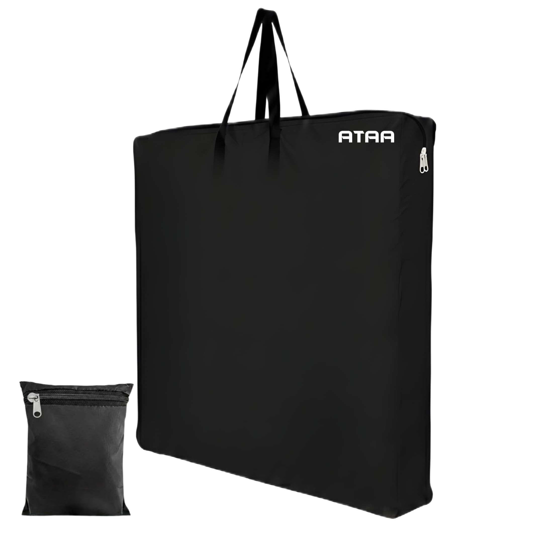 Primium Carrom Board Cover with Strong Handle – Waterproof & Dustproof Nylon Storage Bag, Zipper Chain Closure, Extra Pouch for Coins, Striker & Powder, Lightweight & Durable – Black (36 x 36 IN)-picture-25