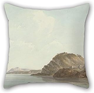 Fundas de almohada de pintura al óleo John Warwick Smith - Costa cerca de Sorrento La mejor opción para cine en casa Habitación para niños Sala de estar Bar Monther