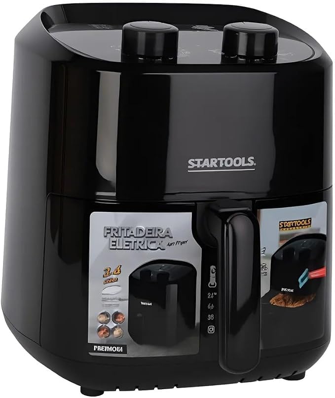 Fritadeira Elétrica Air Fryer 3,4 Litros 1200W 220V Sem Óleo 16