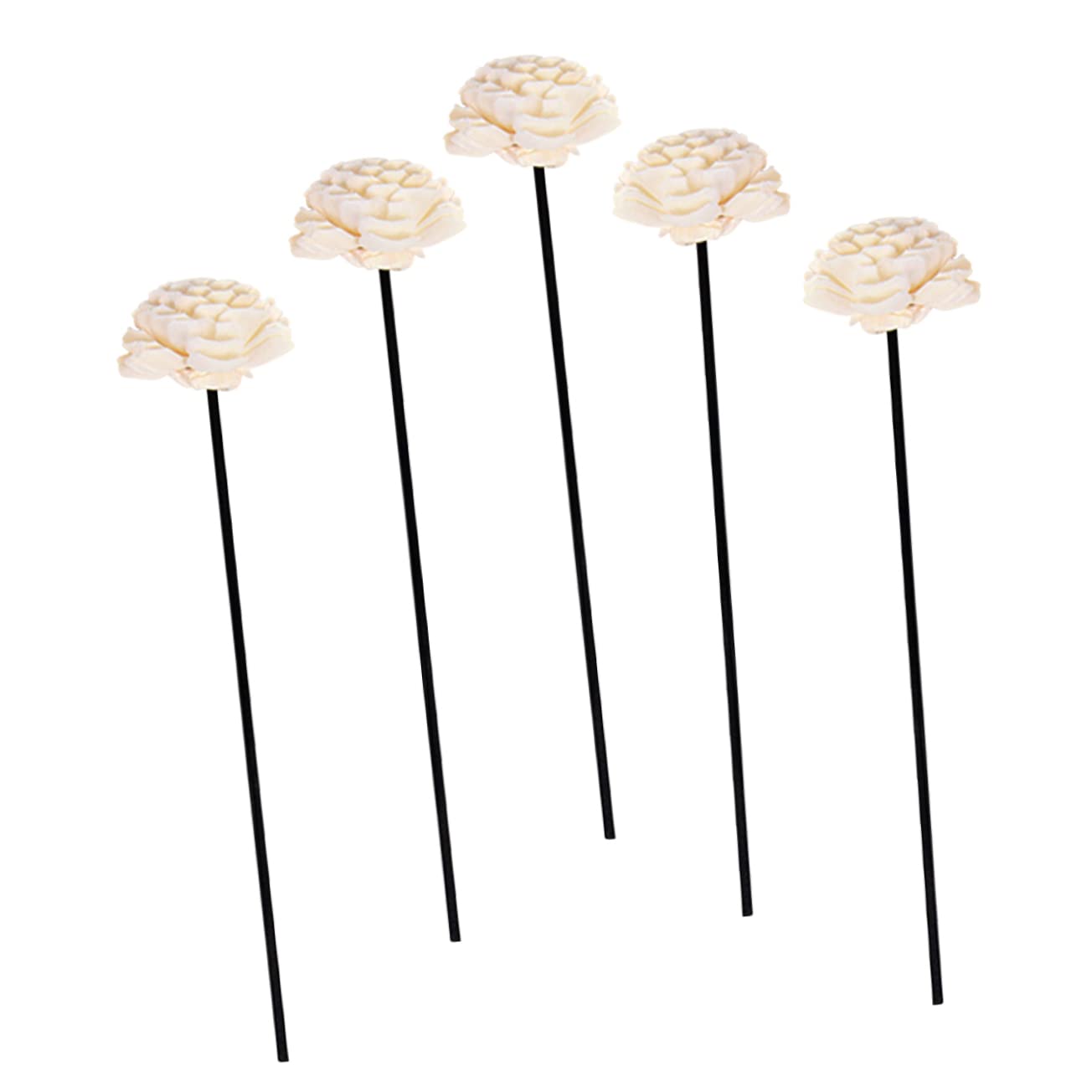 STOBAZA 25stücke Rattan Aroma Diffuser Sticks Duftstäbe Für Raumduft Elegante Pflanzenblüten-Dekoration Für Schlafzimmer Büro Yoga- Und Mehr Ohne Wasser Langlebig Und Stilvoll