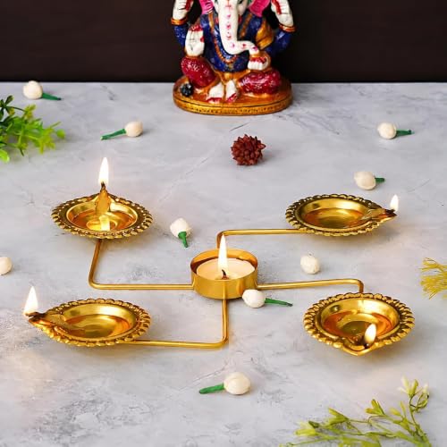 Diya Shape Mini Urli Diya Bowl for Floating Flowers, Diwali & Hom...