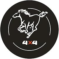 Vista 1 de Funda para neumático de repuesto para Ford Bronco con orificio para cámara, cubierta de rueda de repuesto con orificio trasero para cámara