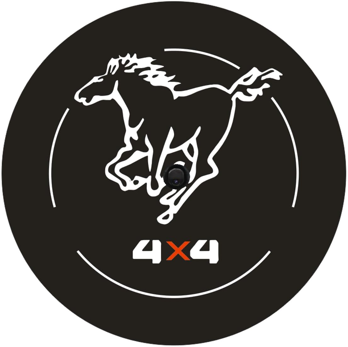 for Ford Bronco Spare Tire Cover with Camera Hole, Spare Wheel Cover with Rear Camera Hole, Tire Storage Bag Protector (XXL Size: 315/70R17, 285/75R17, 33x12.50R16.5LT)